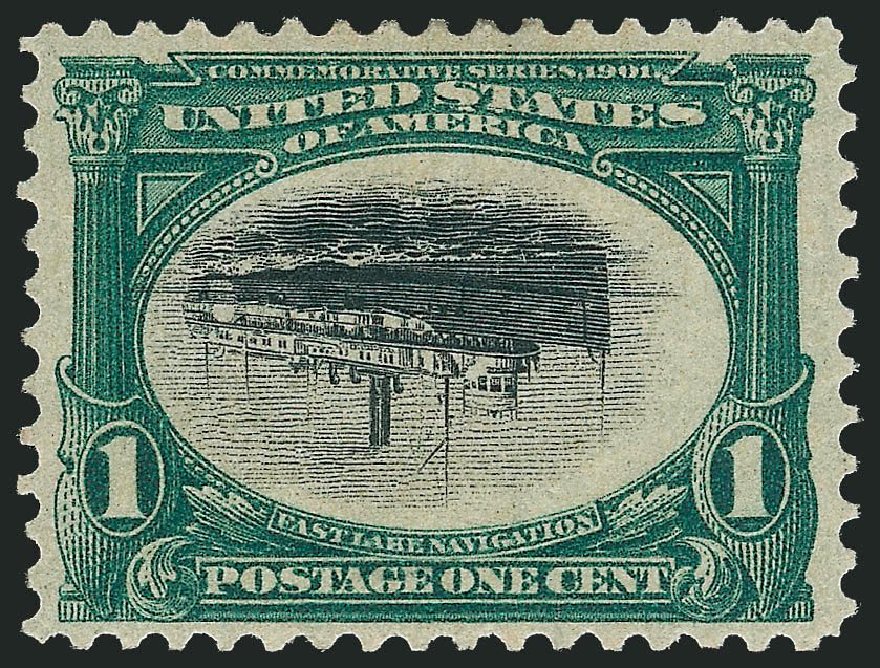 Values of US Stamp Scott Catalog 294 - 1901 1c Pan American Exposition. Robert Siegel Auction Galleries, Mar 2013, Sale 1040, Lot 1624