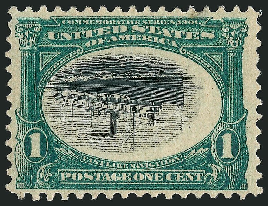 Costs of US Stamp Scott Catalog #294 - 1901 1c Pan American Exposition. Robert Siegel Auction Galleries, Apr 2014, Sale 1068, Lot 214