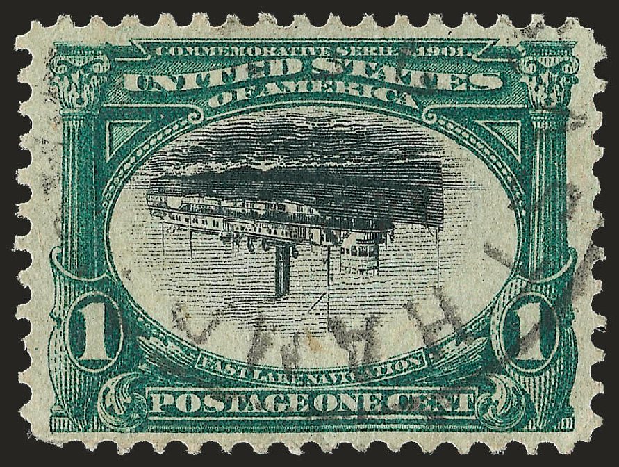 US Stamps Prices Scott Cat. # 294 - 1901 1c Pan American Exposition. Robert Siegel Auction Galleries, Jun 2010, Sale 989, Lot 174