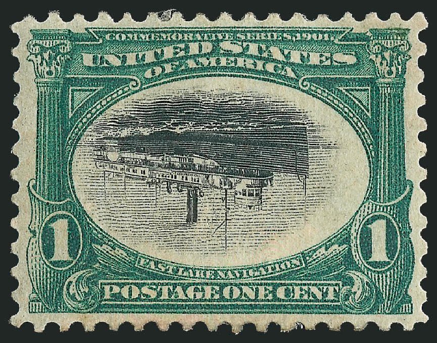 US Stamps Values Scott Catalogue #294: 1c 1901 Pan American Exposition. Robert Siegel Auction Galleries, Oct 2010, Sale 997, Lot 5824