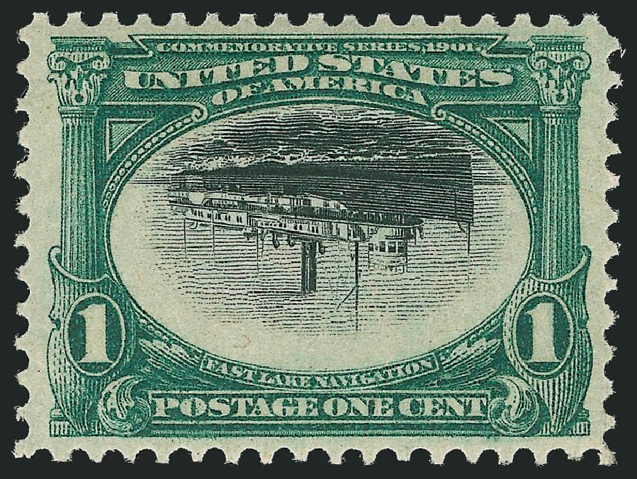 Price of US Stamps Scott Catalogue 294 - 1901 1c Pan American Exposition. Robert Siegel Auction Galleries, Oct 2011, Sale 1014, Lot 1705