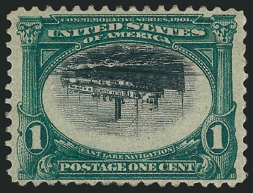Values of US Stamp Scott # 294: 1c 1901 Pan American Exposition. Robert Siegel Auction Galleries, Dec 2012, Sale 1037, Lot 1952
