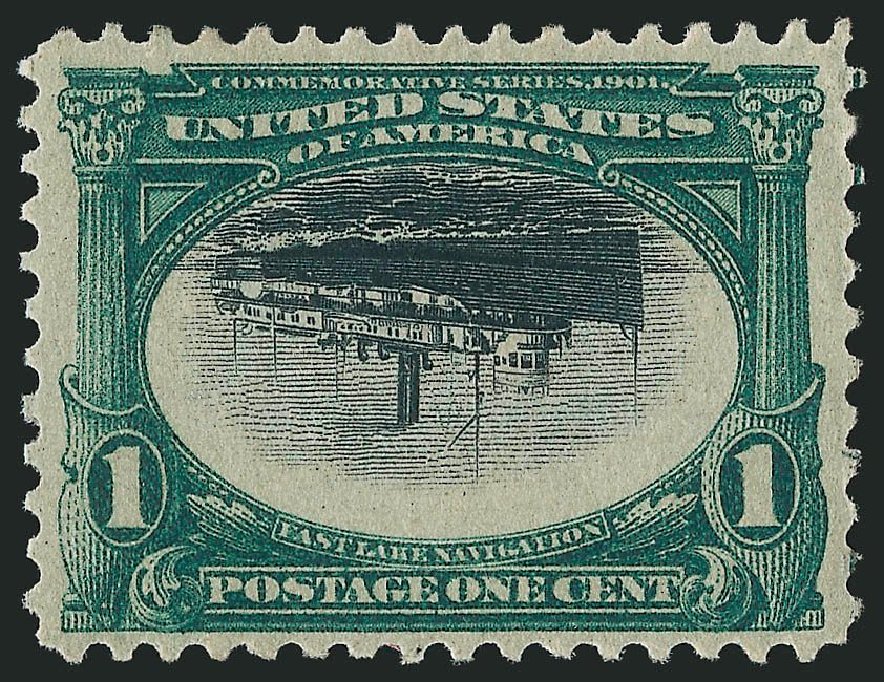 Price of US Stamp Scott Catalog #294: 1c 1901 Pan American Exposition. Robert Siegel Auction Galleries, Sep 2014, Sale 1078, Lot 432