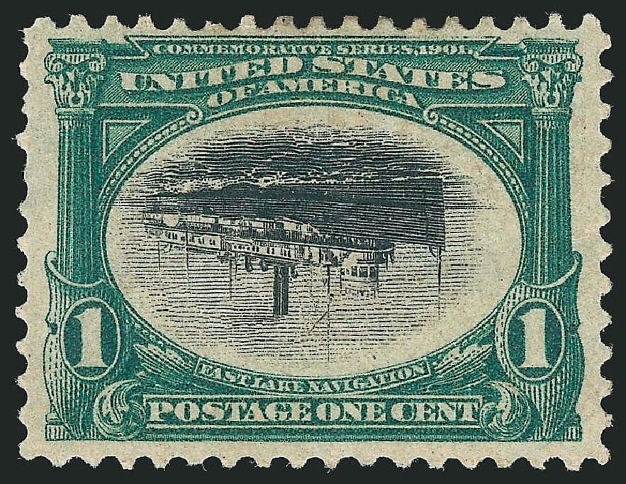 US Stamps Values Scott Cat. 294 - 1c 1901 Pan American Exposition. Robert Siegel Auction Galleries, Dec 2014, Sale 1090, Lot 1432