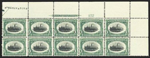 Prices of US Stamps Scott #294: 1c 1901 Pan American Exposition. Spink Shreves Galleries, Mar 2013, Sale 142, Lot 292