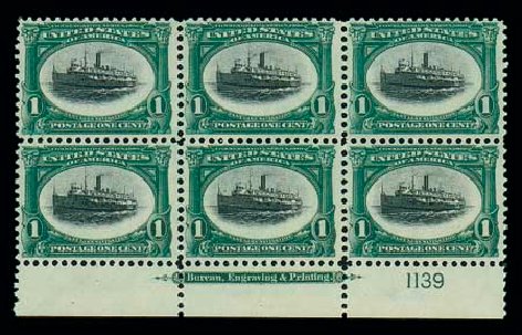 Prices of US Stamps Scott Cat. #294: 1901 1c Pan American Exposition. Matthew Bennett International, Dec 2007, Sale 325, Lot 1876