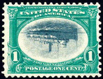 US Stamps Prices Scott Catalog #294: 1901 1c Pan American Exposition. Schuyler J. Rumsey Philatelic Auctions, Apr 2015, Sale 60, Lot 2306