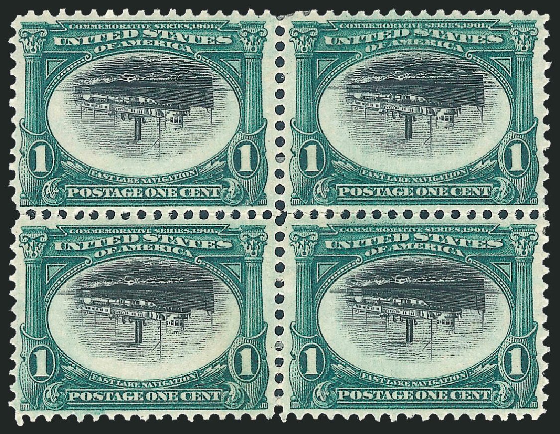 US Stamp Price Scott #294 - 1c 1901 Pan American Exposition. Robert Siegel Auction Galleries, Dec 2010, Sale 1000, Lot 1166