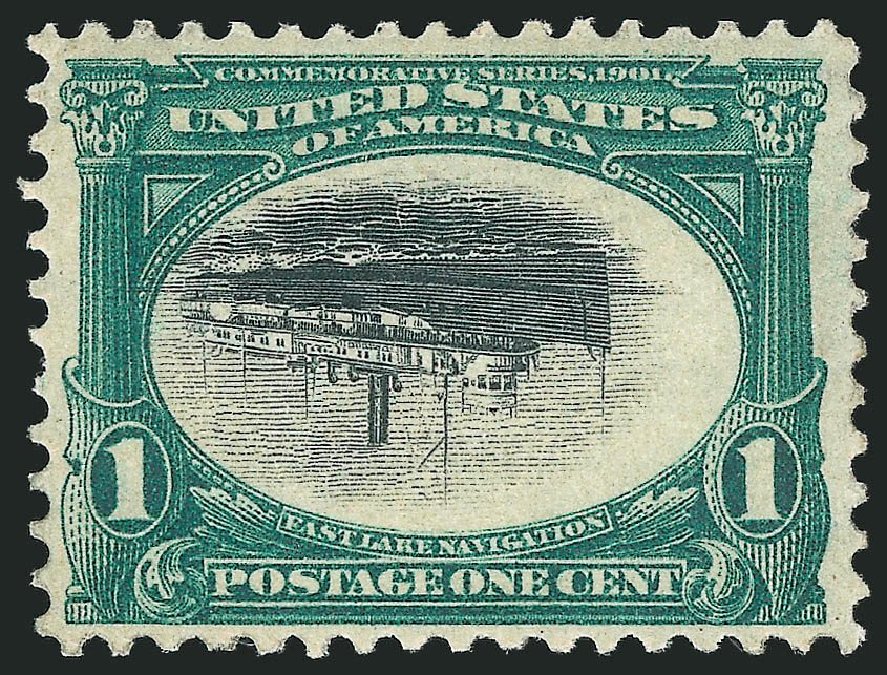 Prices of US Stamps Scott Catalog # 294: 1901 1c Pan American Exposition. Robert Siegel Auction Galleries, Oct 2014, Sale 1082, Lot 436