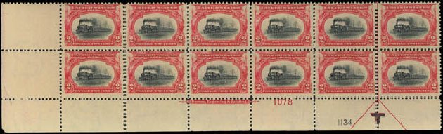 Cost of US Stamps Scott Catalog #295 - 1901 2c Pan American Exposition. Daniel Kelleher Auctions, Aug 2012, Sale 631, Lot 1037