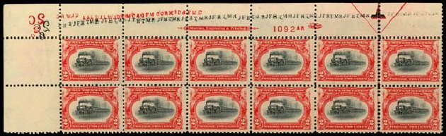 US Stamps Value Scott Catalogue 295: 1901 2c Pan American Exposition. Daniel Kelleher Auctions, Sep 2014, Sale 655, Lot 617