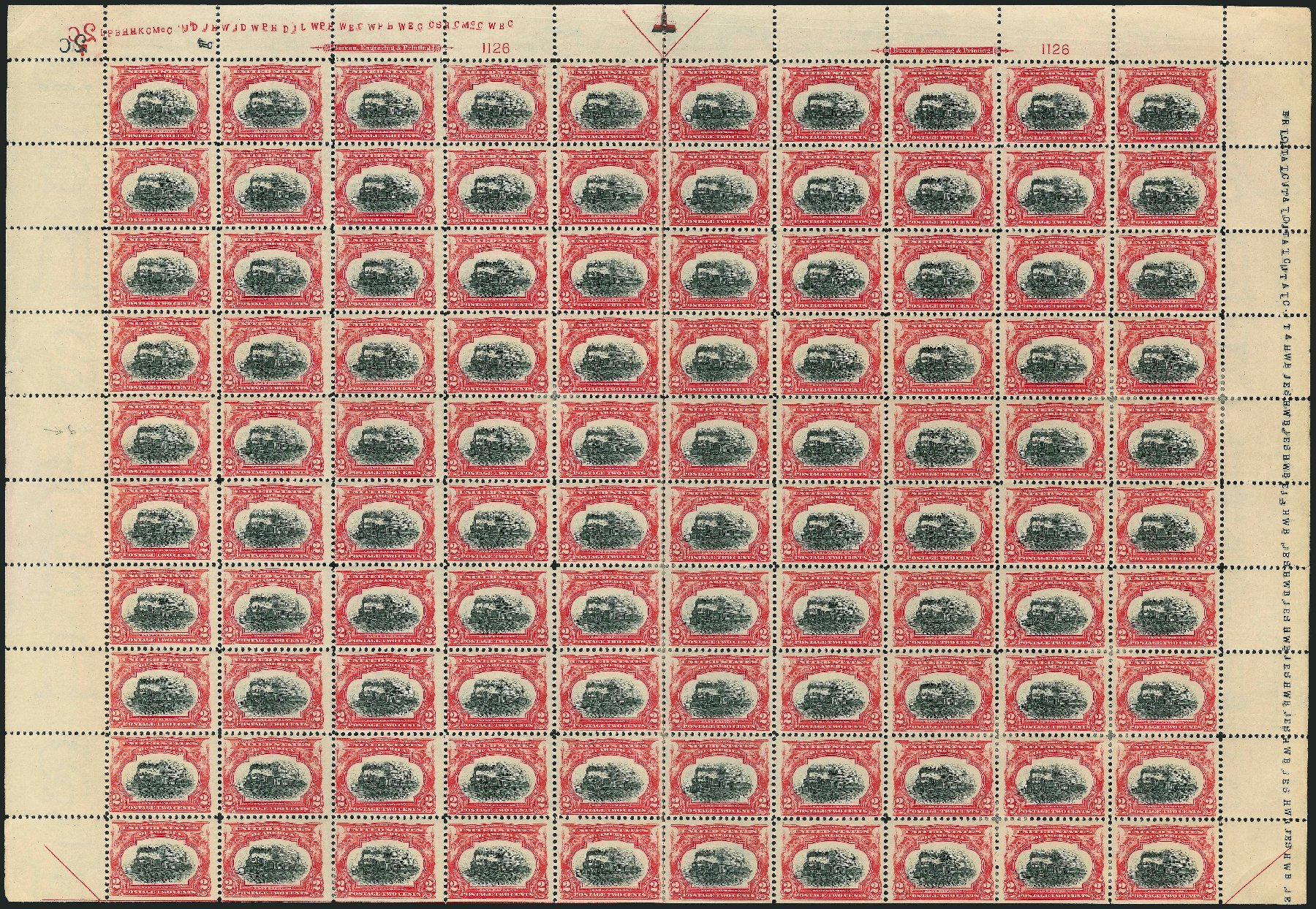 Price of US Stamp Scott Catalog # 295 - 2c 1901 Pan American Exposition. Robert Siegel Auction Galleries, Jul 2013, Sale 1050, Lot 457