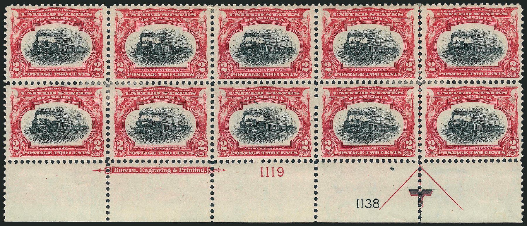 Prices of US Stamps Scott Cat. #295: 2c 1901 Pan American Exposition. Robert Siegel Auction Galleries, Apr 2009, Sale 971, Lot 1307