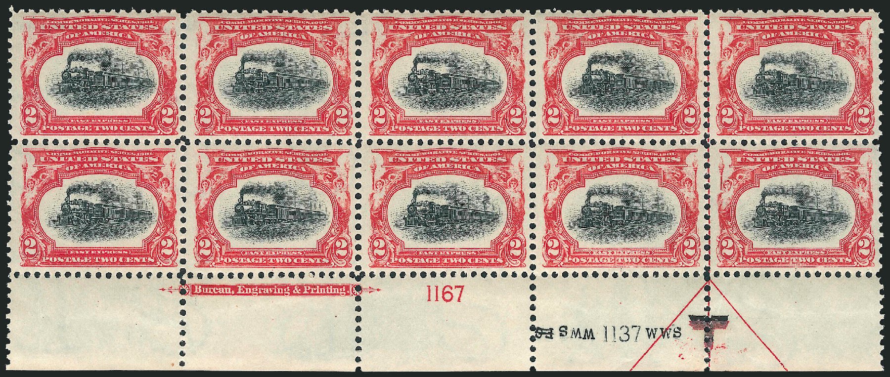 US Stamps Price Scott Cat. 295: 1901 2c Pan American Exposition. Robert Siegel Auction Galleries, Apr 2009, Sale 971, Lot 1338
