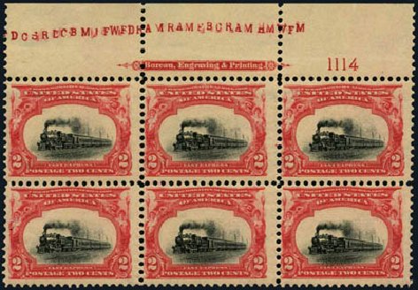 Values of US Stamp Scott Catalogue #295 - 2c 1901 Pan American Exposition. Harmer-Schau Auction Galleries, Oct 2011, Sale 91, Lot 259
