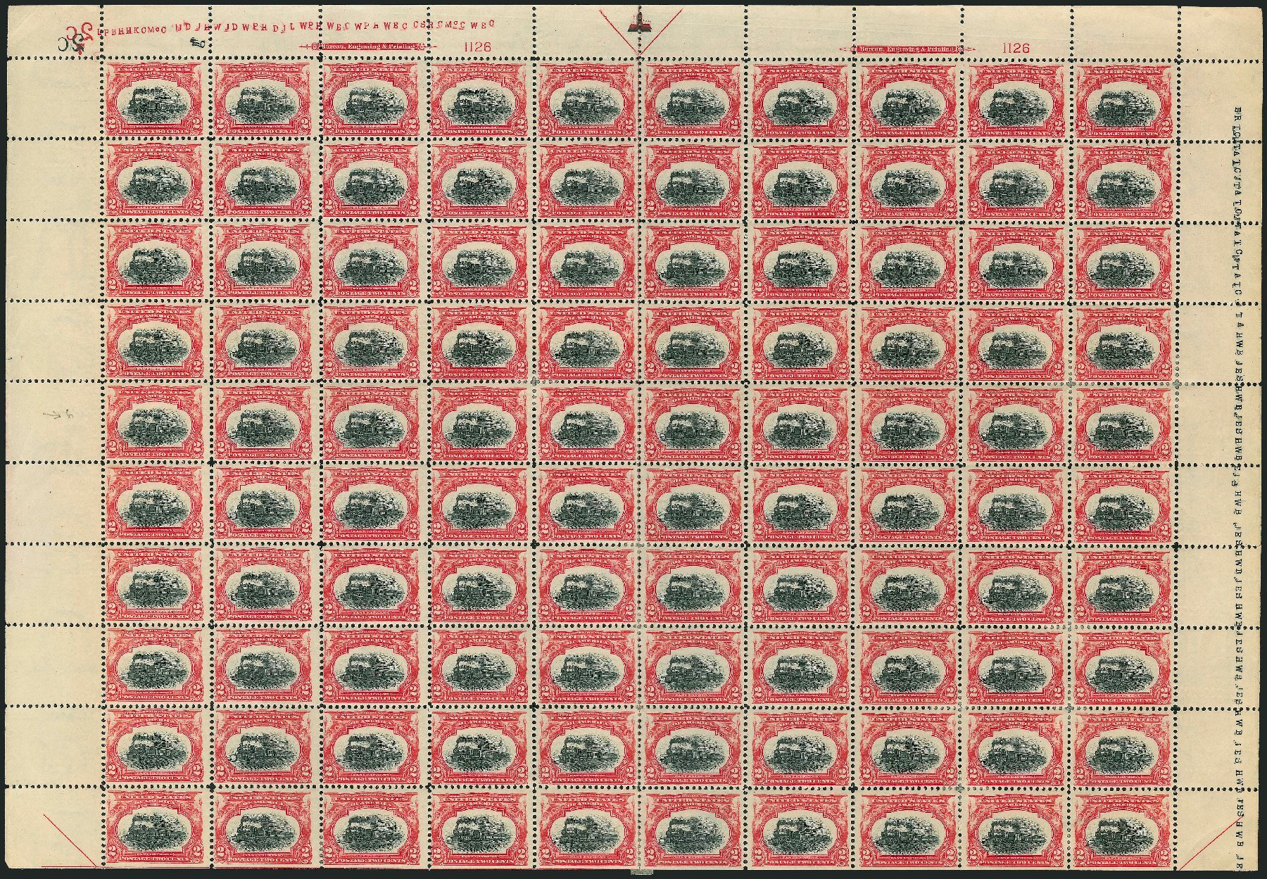 US Stamp Value Scott # 295: 2c 1901 Pan American Exposition. Robert Siegel Auction Galleries, Mar 2013, Sale 1040, Lot 1629