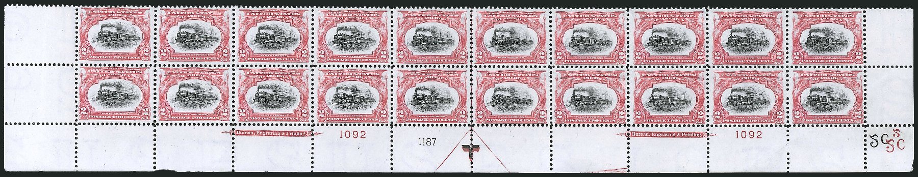US Stamp Values Scott 295: 1901 2c Pan American Exposition. Robert Siegel Auction Galleries, Apr 2009, Sale 971, Lot 1279