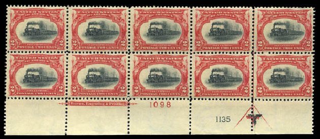 Value of US Stamps Scott Catalog #295: 2c 1901 Pan American Exposition. Matthew Bennett International, Mar 2011, Sale 336, Lot 1250