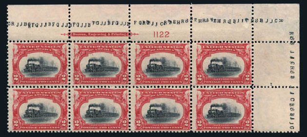 Values of US Stamp Scott Cat. # 295 - 2c 1901 Pan American Exposition. Harmer-Schau Auction Galleries, Aug 2014, Sale 102, Lot 1950