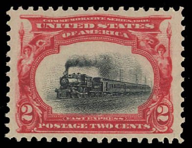 US Stamps Prices Scott Catalog #295: 1901 2c Pan American Exposition. Daniel Kelleher Auctions, Jul 2011, Sale 625, Lot 890