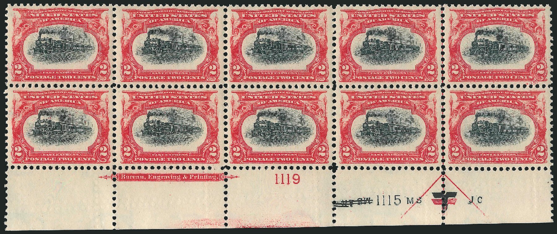 US Stamps Prices Scott Cat. # 295 - 2c 1901 Pan American Exposition. Robert Siegel Auction Galleries, Mar 2014, Sale 1067, Lot 1341