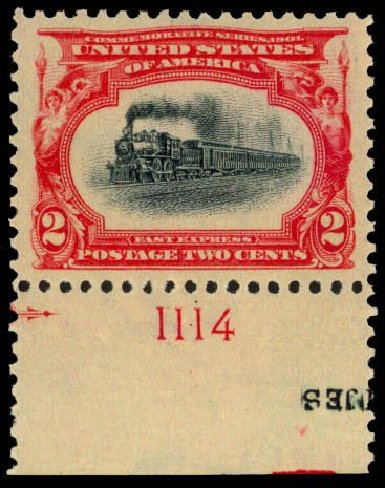 Cost of US Stamp Scott Cat. # 295: 2c 1901 Pan American Exposition. Daniel Kelleher Auctions, Apr 2013, Sale 636, Lot 244