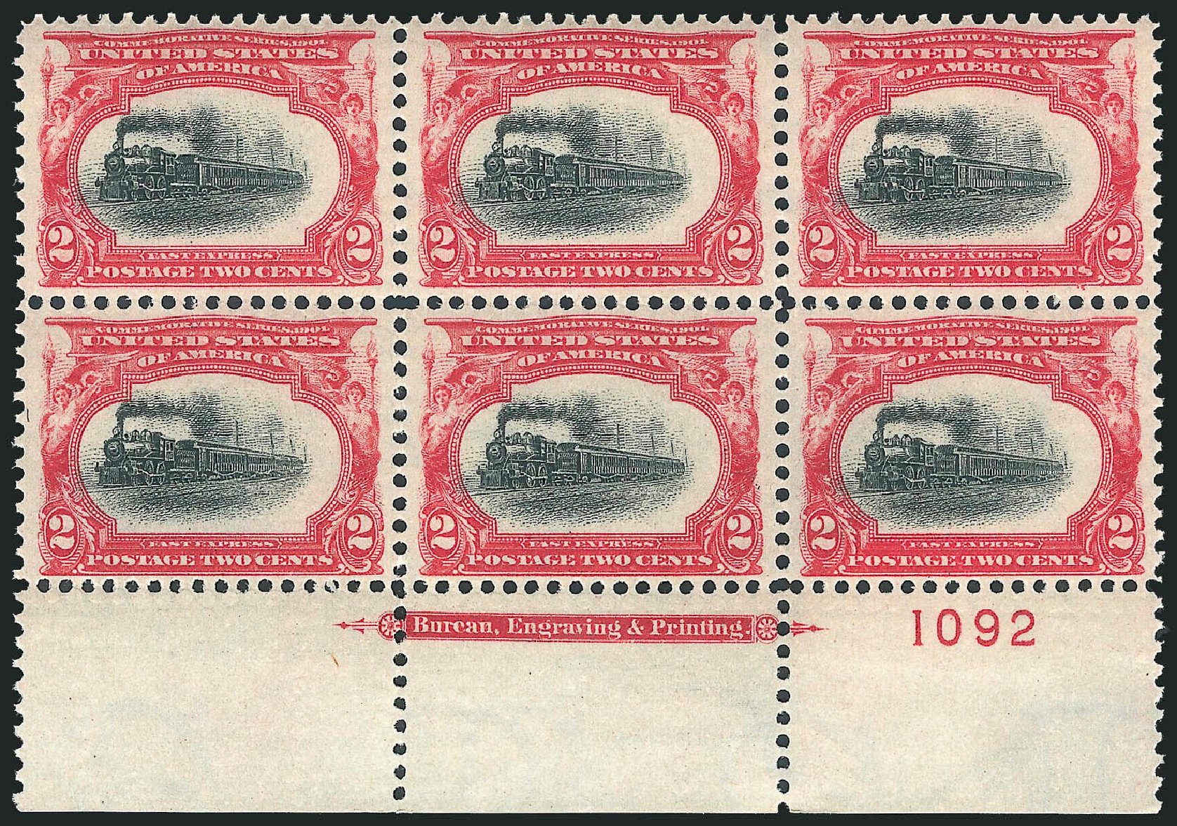US Stamps Prices Scott Cat. # 295: 1901 2c Pan American Exposition. Robert Siegel Auction Galleries, Jul 2013, Sale 1050, Lot 455