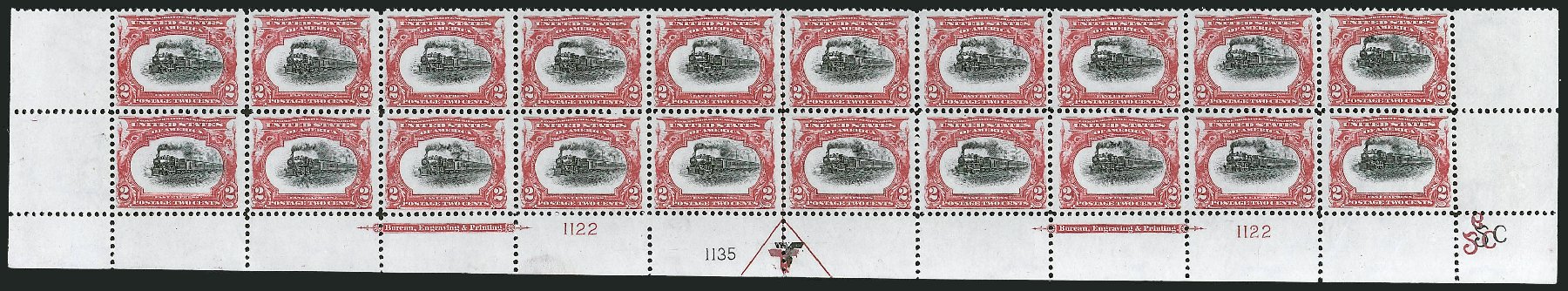 Costs of US Stamp Scott Cat. #295 - 1901 2c Pan American Exposition. Robert Siegel Auction Galleries, Apr 2009, Sale 971, Lot 1315