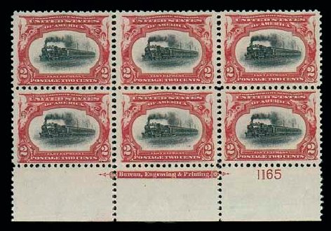 US Stamp Prices Scott Catalog 295: 1901 2c Pan American Exposition. Matthew Bennett International, Dec 2007, Sale 325, Lot 1882