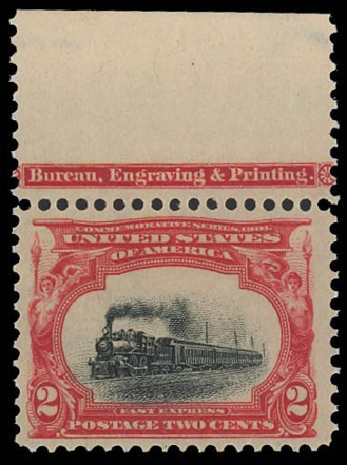Costs of US Stamp Scott Catalogue # 295 - 1901 2c Pan American Exposition. Daniel Kelleher Auctions, Oct 2012, Sale 632, Lot 1212