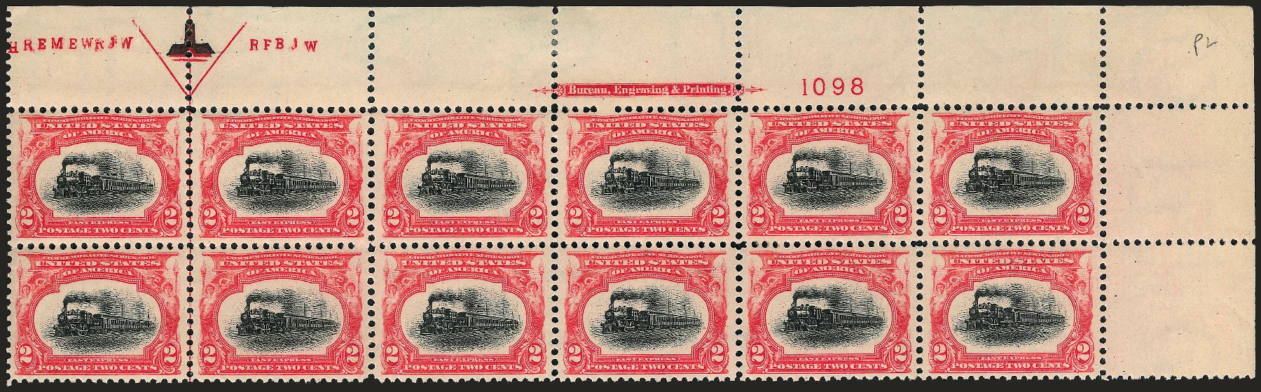US Stamps Values Scott Catalog # 295 - 1901 2c Pan American Exposition. Robert Siegel Auction Galleries, Sep 2008, Sale 962, Lot 2602