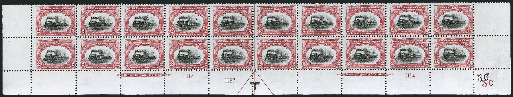 Prices of US Stamps Scott 295 - 1901 2c Pan American Exposition. Robert Siegel Auction Galleries, Apr 2009, Sale 971, Lot 1302