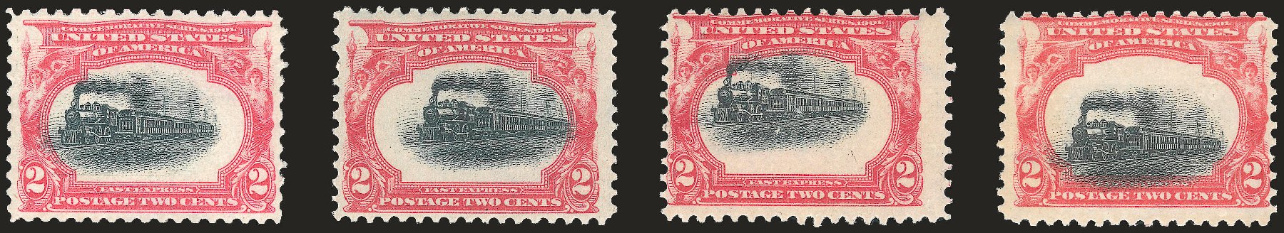 Values of US Stamp Scott Cat. # 295 - 1901 2c Pan American Exposition. Robert Siegel Auction Galleries, Apr 2010, Sale 984, Lot 732