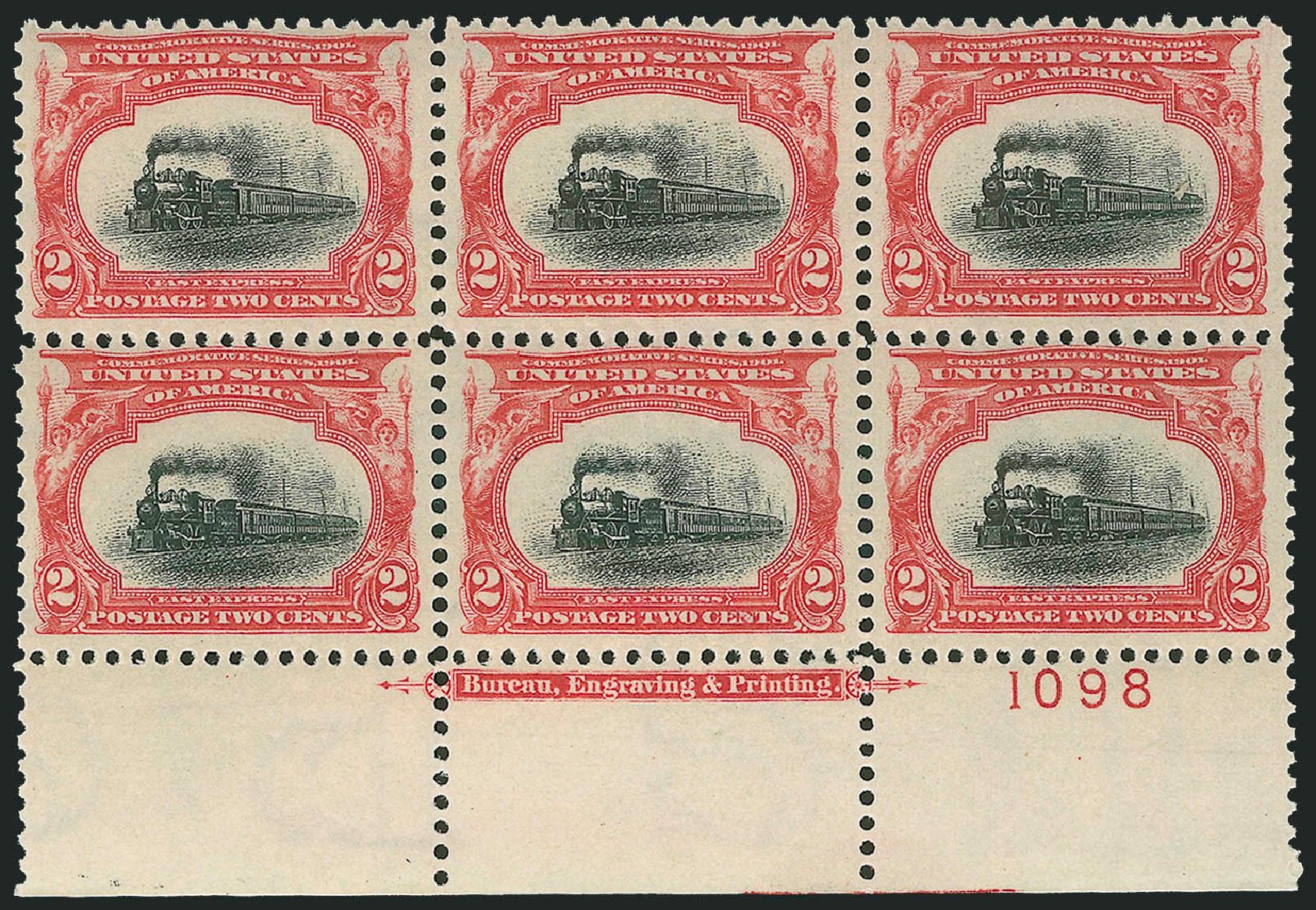 US Stamps Price Scott Cat. 295: 2c 1901 Pan American Exposition. Robert Siegel Auction Galleries, Mar 2014, Sale 1067, Lot 1343