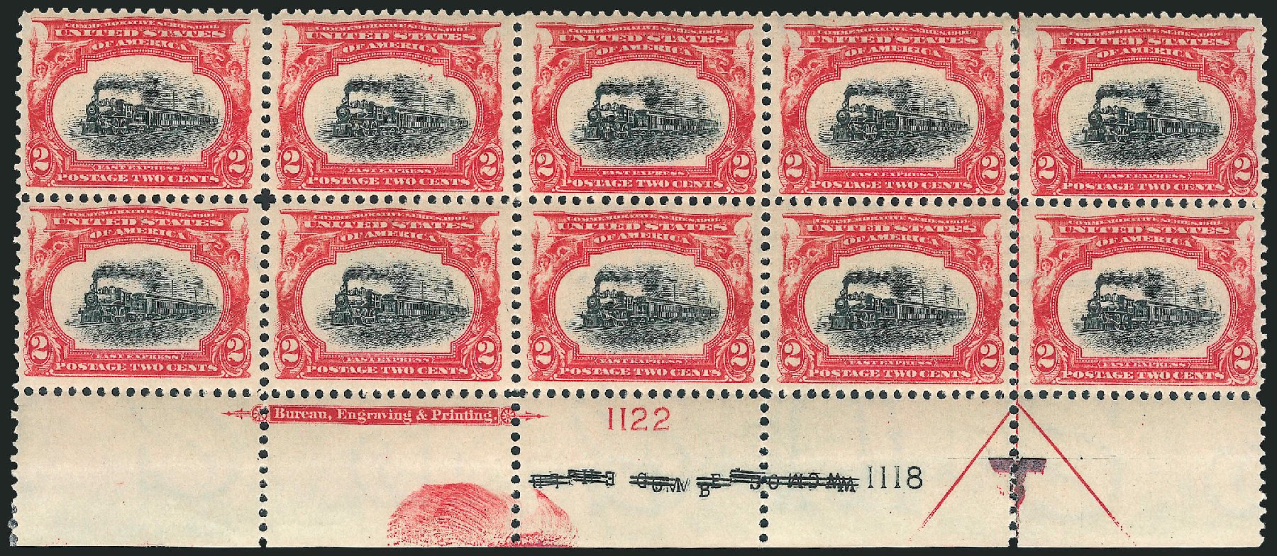 Prices of US Stamps Scott Catalogue #295 - 1901 2c Pan American Exposition. Robert Siegel Auction Galleries, Apr 2009, Sale 971, Lot 1313