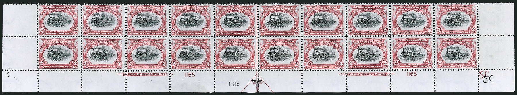 US Stamps Values Scott Cat. 295 - 1901 2c Pan American Exposition. Robert Siegel Auction Galleries, Apr 2009, Sale 971, Lot 1333