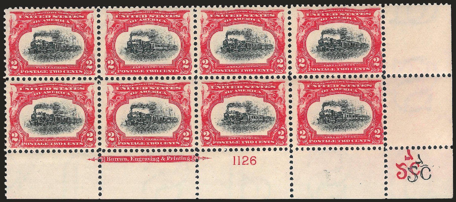 US Stamps Price Scott Cat. #295 - 1901 2c Pan American Exposition. Robert Siegel Auction Galleries, Apr 2010, Sale 984, Lot 733