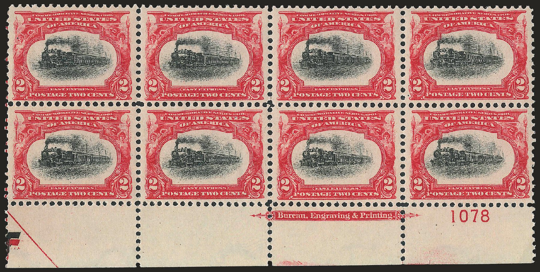 US Stamp Value Scott Catalogue 295: 1901 2c Pan American Exposition. Robert Siegel Auction Galleries, Jun 2010, Sale 992, Lot 2383