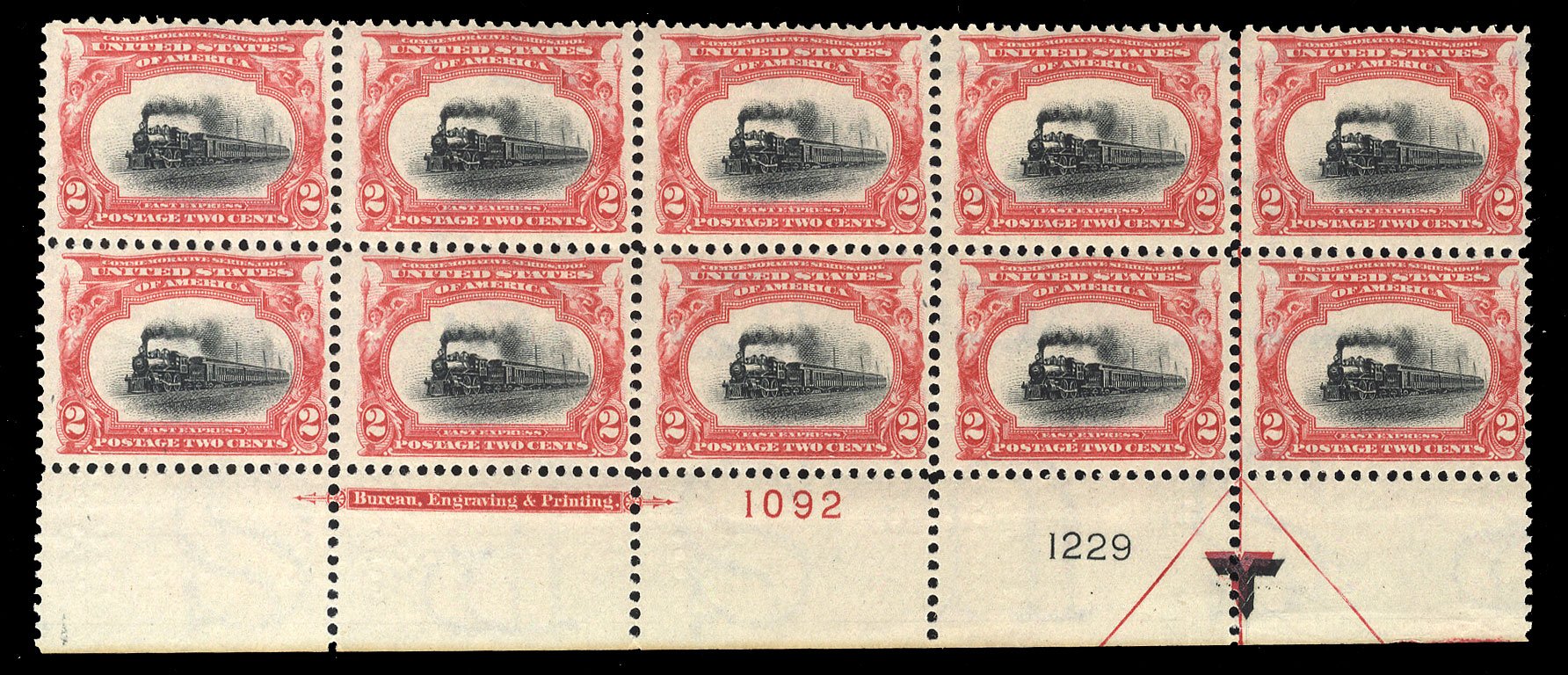Costs of US Stamps Scott #295: 2c 1901 Pan American Exposition. Cherrystone Auctions, Jan 2010, Sale 201001, Lot 136