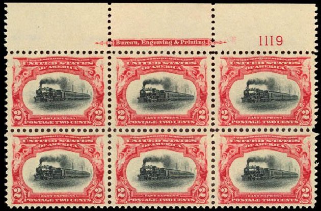 Price of US Stamps Scott Catalog 295 - 1901 2c Pan American Exposition. Daniel Kelleher Auctions, Sep 2013, Sale 639, Lot 3396