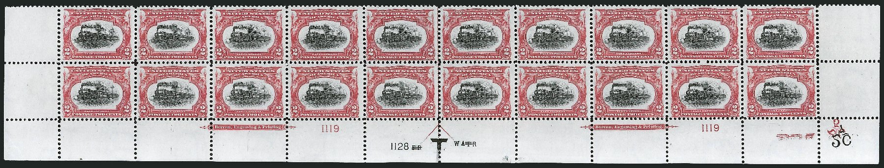 Values of US Stamp Scott Catalog 295: 2c 1901 Pan American Exposition. Robert Siegel Auction Galleries, Apr 2009, Sale 971, Lot 1306