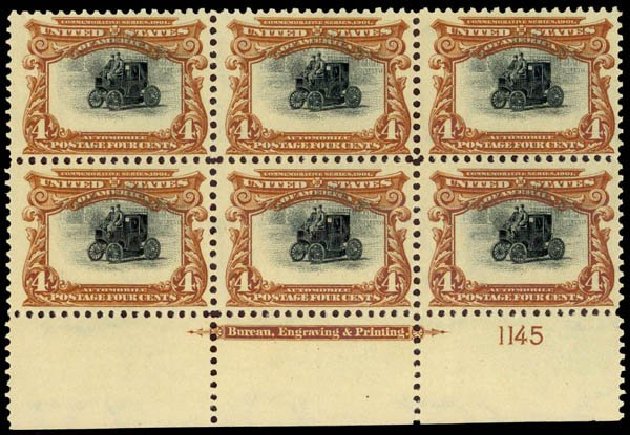 Costs of US Stamps Scott Cat. #296 - 4c 1901 Pan American Exposition. Daniel Kelleher Auctions, Sep 2013, Sale 639, Lot 3397