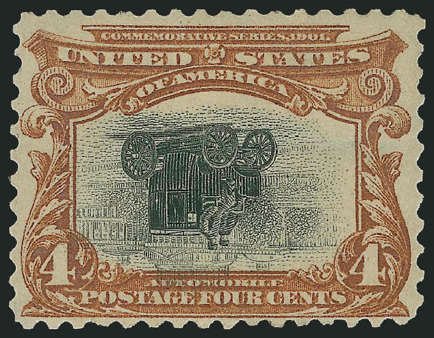 Values of US Stamps Scott Catalog 296 - 1901 4c Pan American Exposition. Robert Siegel Auction Galleries, Oct 2010, Sale 997, Lot 5827