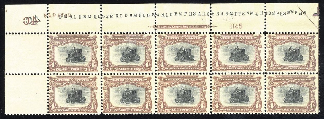 Value of US Stamp Scott #296: 1901 4c Pan American Exposition. Cherrystone Auctions, Jan 2008, Sale 200801, Lot 1188
