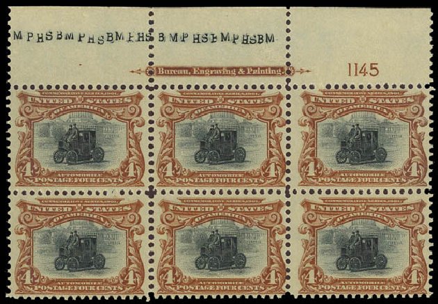 Prices of US Stamps Scott Cat. 296: 1901 4c Pan American Exposition. Daniel Kelleher Auctions, Apr 2012, Sale 629, Lot 278