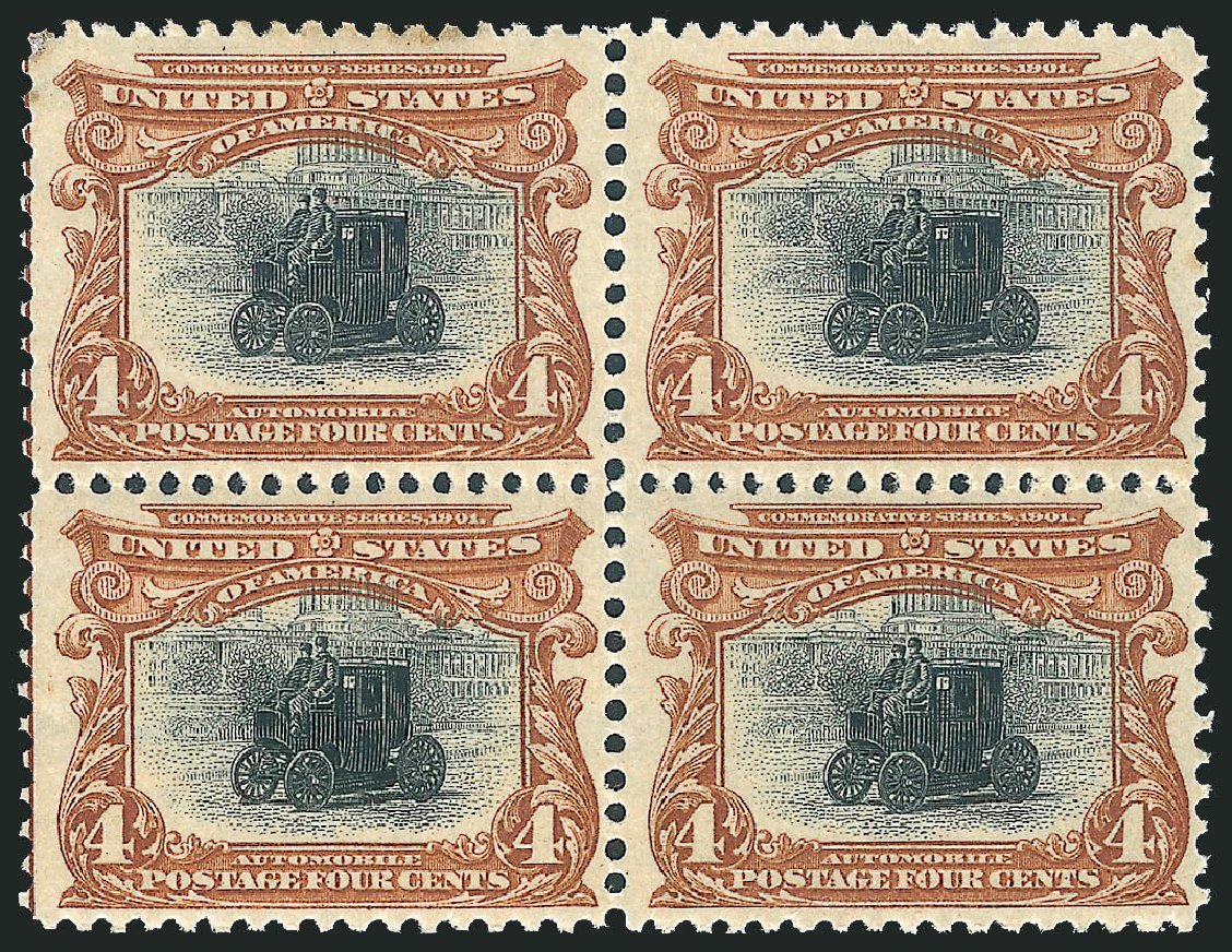 Costs of US Stamp Scott Cat. #296: 1901 4c Pan American Exposition. Robert Siegel Auction Galleries, Dec 2012, Sale 1037, Lot 1938