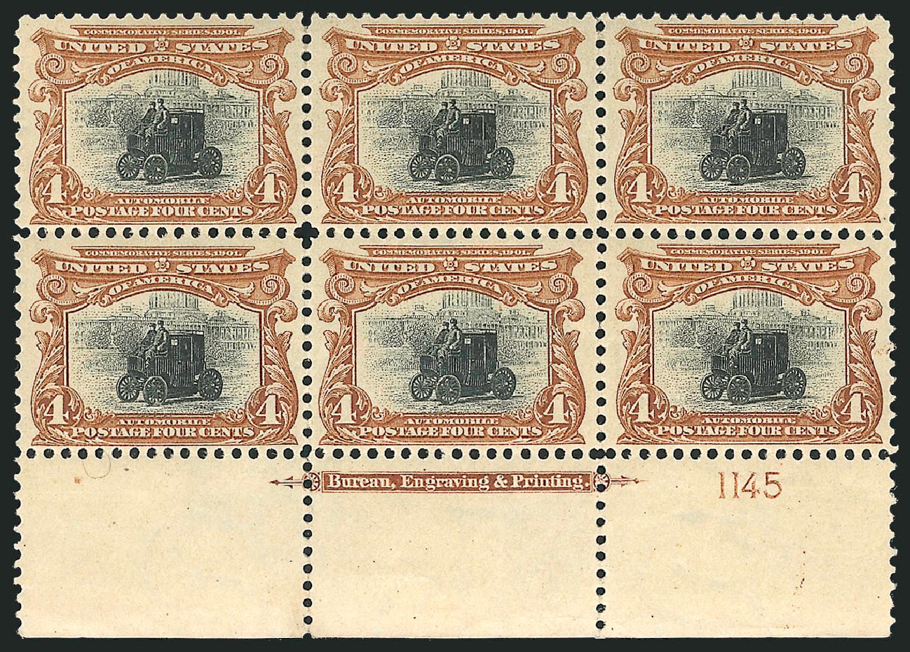 Costs of US Stamp Scott Catalogue #296 - 4c 1901 Pan American Exposition. Robert Siegel Auction Galleries, Dec 2012, Sale 1037, Lot 1939