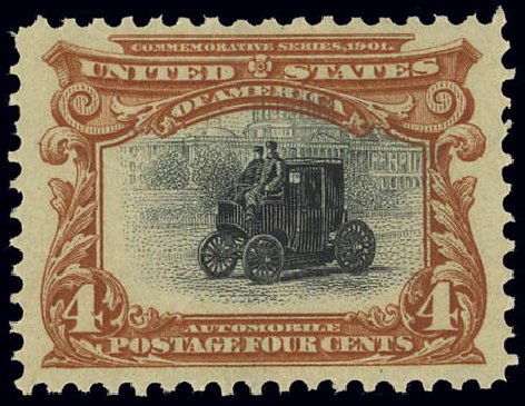 Price of US Stamp Scott Cat. 296: 1901 4c Pan American Exposition. Daniel Kelleher Auctions, Feb 2013, Sale 634, Lot 200