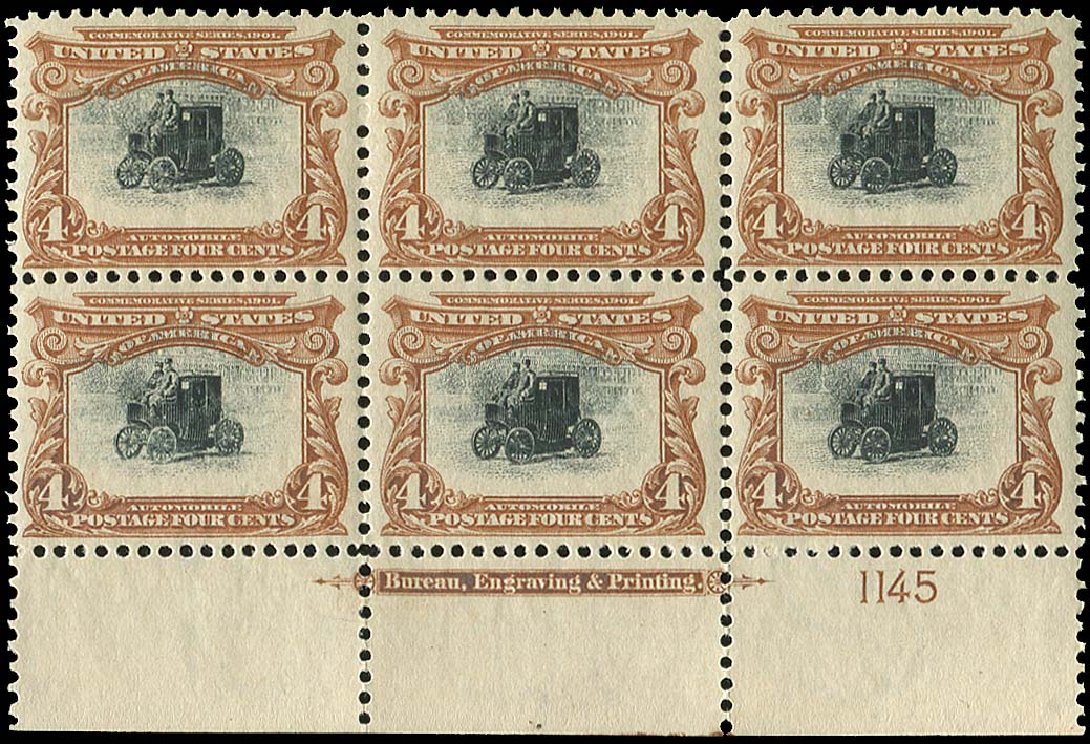 US Stamps Values Scott Catalogue #296 - 4c 1901 Pan American Exposition. Regency-Superior, Nov 2014, Sale 108, Lot 1280