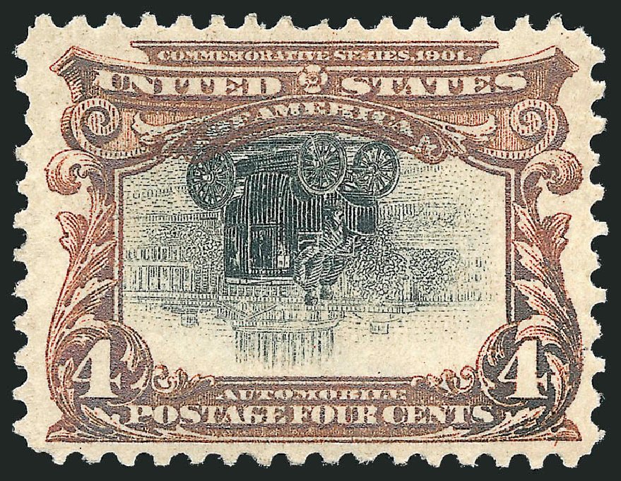 US Stamps Value Scott Catalog # 296: 1901 4c Pan American Exposition. Robert Siegel Auction Galleries, Oct 2011, Sale 1014, Lot 1710
